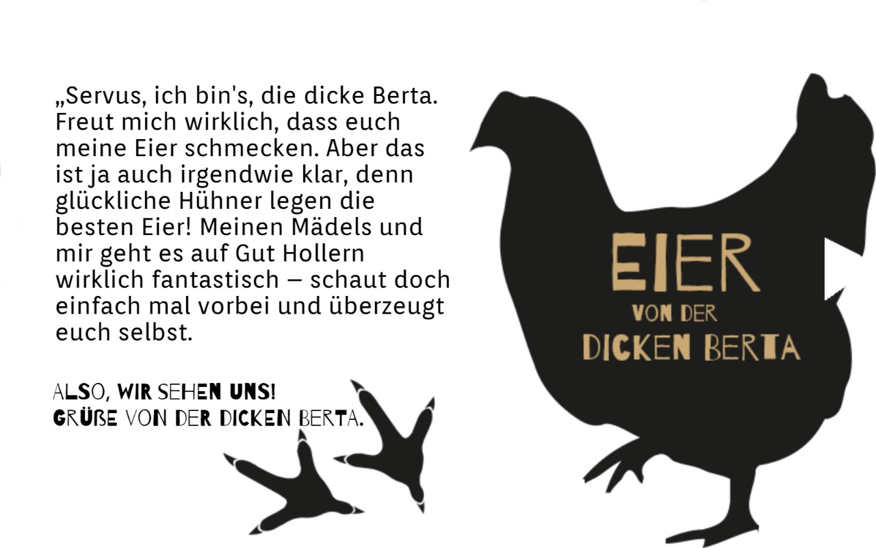 Bild von Henne auf Hühnerhof Gut Hollern: die dicke Berta